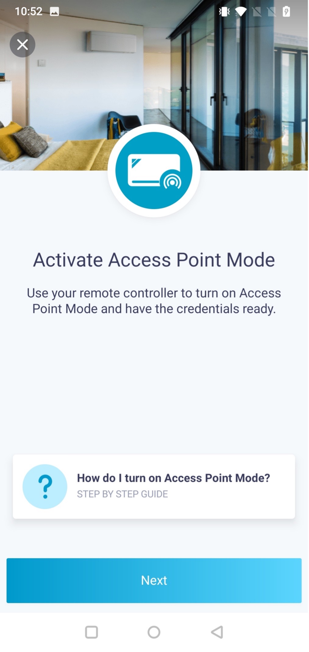 ONECTA activer mode point d’accès