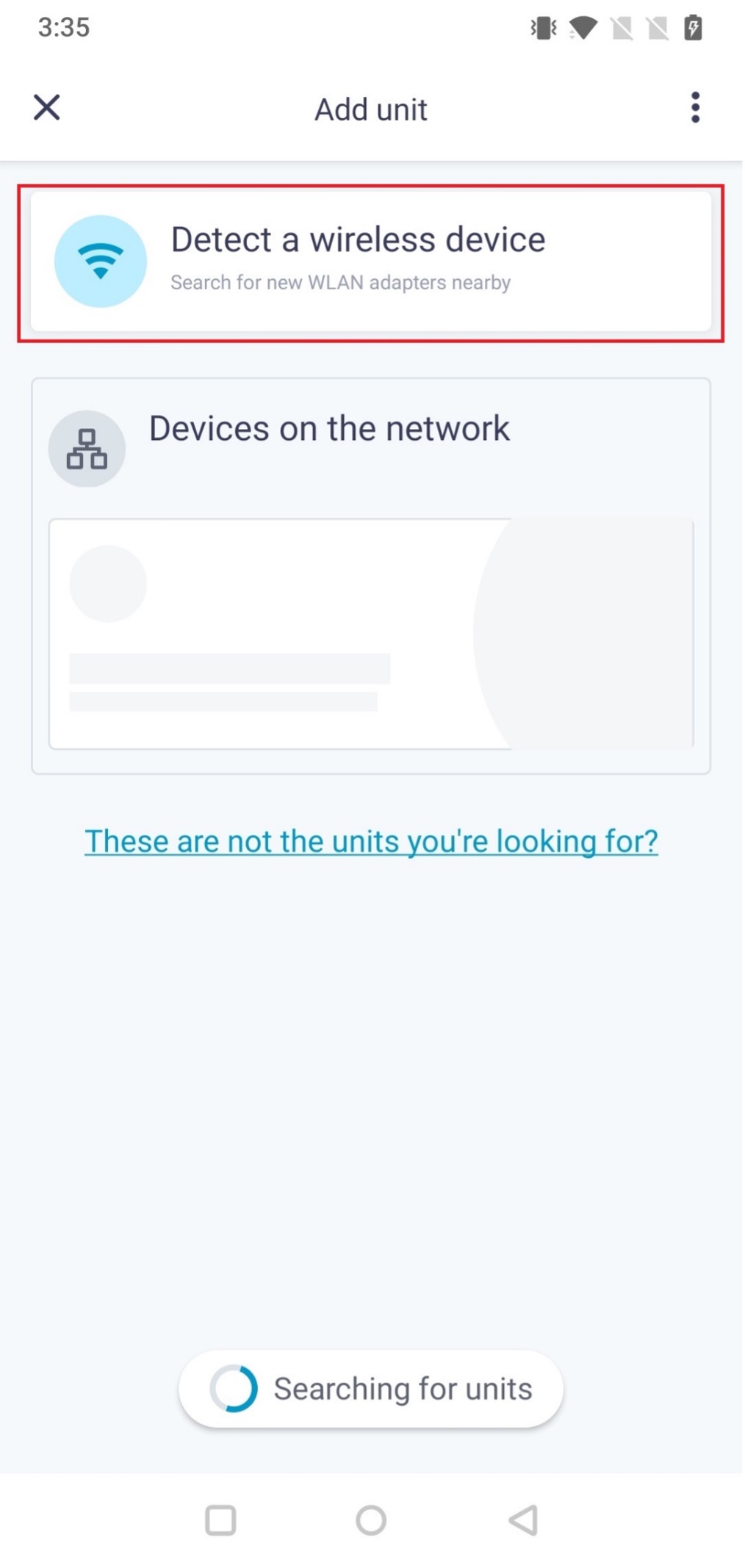 ONECTA Appareil sans fil