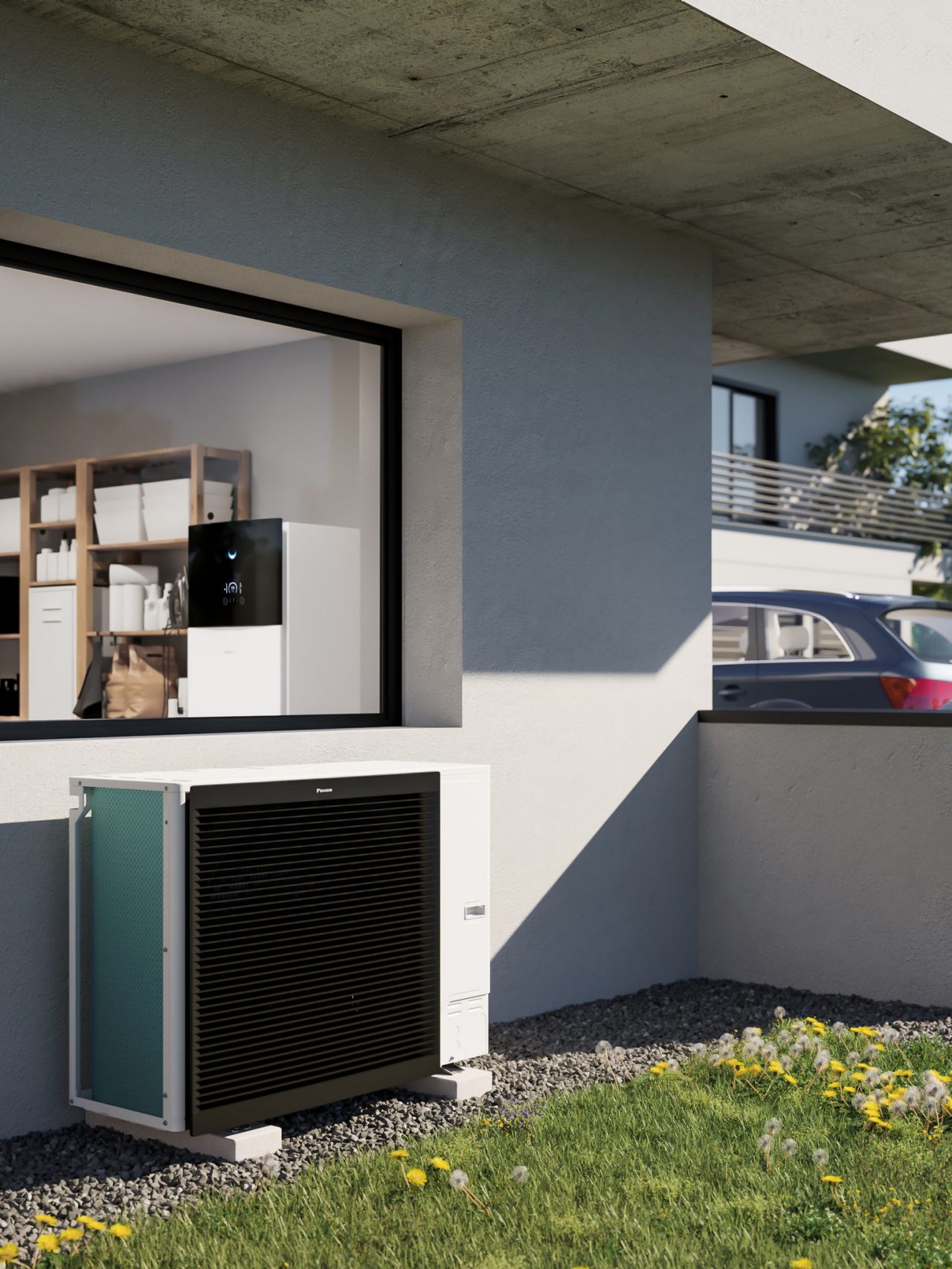 Lucht/water-warmtepomp van Daikin