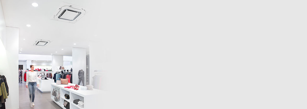 klant wandelt in de winkel