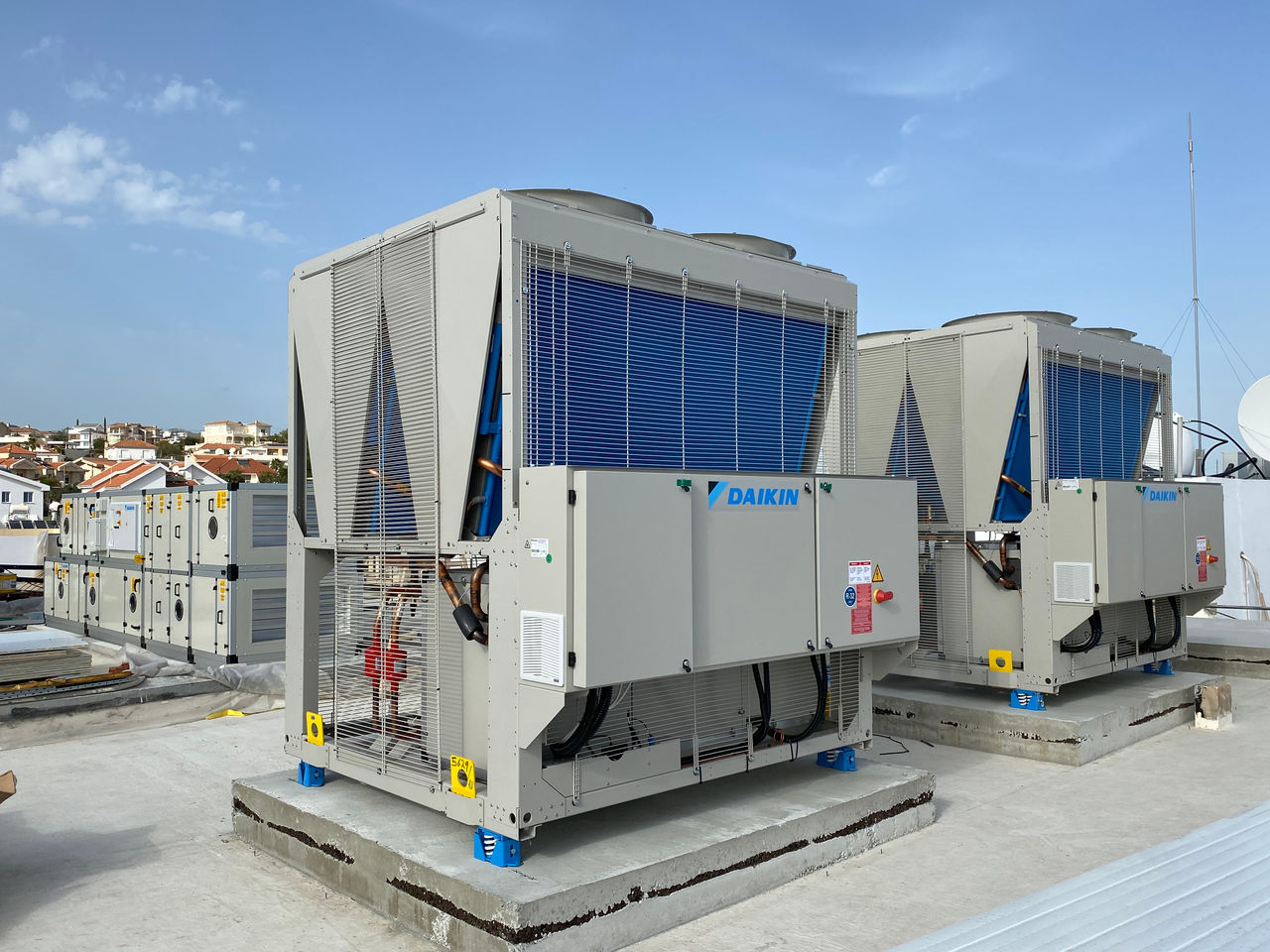 HVAC geïnstalleerd op gebouw